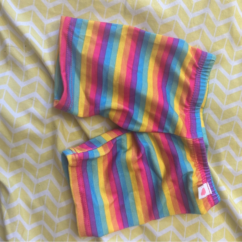 Build-A-Bear Rainbow Striped Shorts